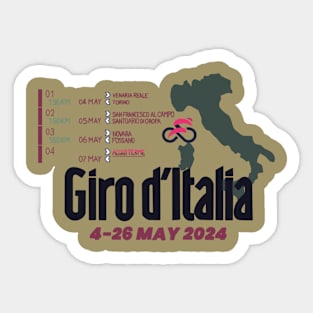 Giro d Italia Italy Bike Race Sticker